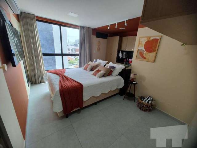 Flat rentabilizando - 23m² - Porteira fechada - 100m da praia