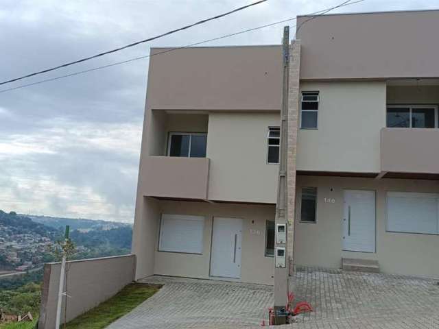 Excelentes sobrados Novos no Bairro Nossa Senhora das Graças!!  Com 03 dormitórios (sendo 01 suíte), sala para 02 ambientes, sacada, cozinha, churrasqueira, área de serviço, banheiro social e 02 vagas