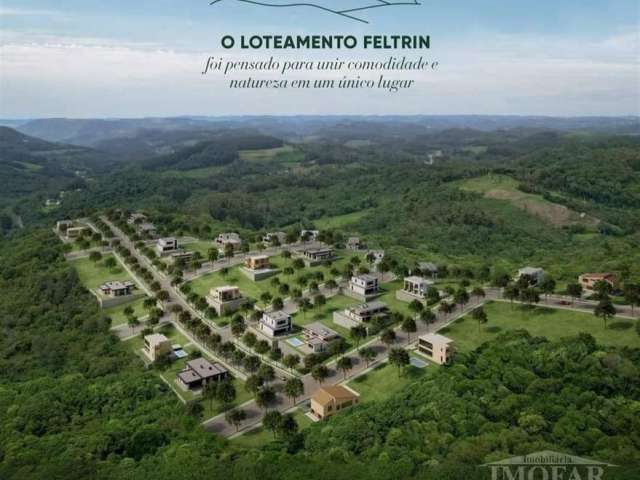 Loteamento Feltrin com 113 lotes residências e comercias com infraestrutura completa. Com área de preservação natural, espaços de convivência, meios-fios de concreto e passeios público totalmente arbo