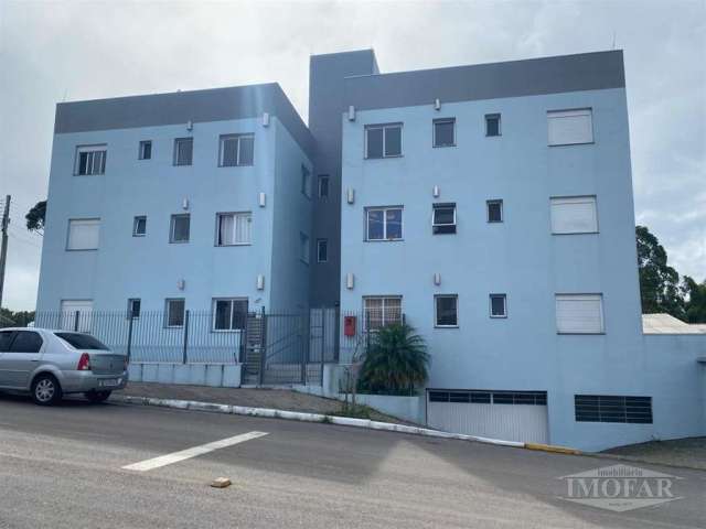 Apartamento: dois dormitórios, sala e cozinha conjugada, área de serviço, churrasqueira, banheiro e garagem.   Permanece a cozinha sob medida e ar condicionado.