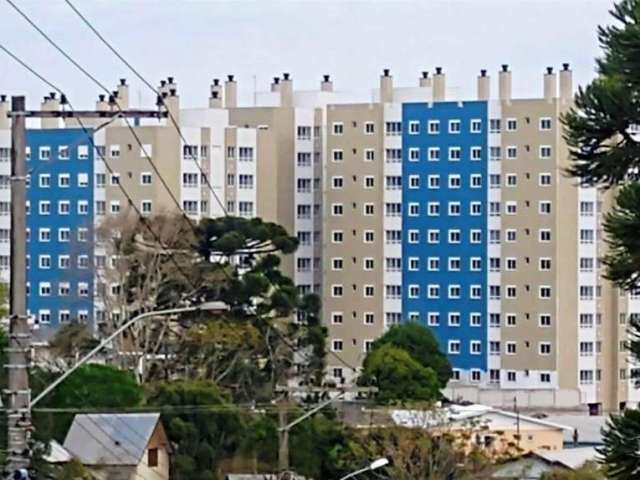 Apartamento com 2 dormitórios, sala e cozinha integradas, banheiro social, área de serviço e vaga de estacionamento descoberta. Com espera para água quente. Ficam os móveis do banheiro e da cozinha.  