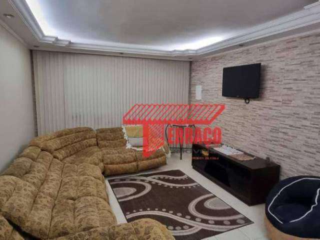 Sobrado com 3 dormitórios à venda, 198 m² por R$ 860.000,00 - Jardim Progresso - Santo André/SP