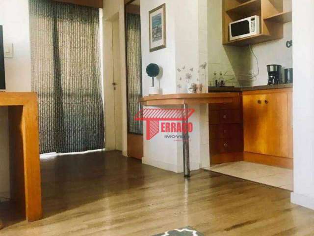 Flat com 1 dormitório à venda, 46 m² por R$ 245.000,00 - Vila Bastos - Santo André/SP