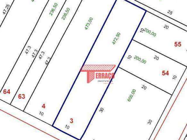 Terreno à venda, 472 m² por R$ 1.050.000,00 - Vila Príncipe de Gales - Santo André/SP