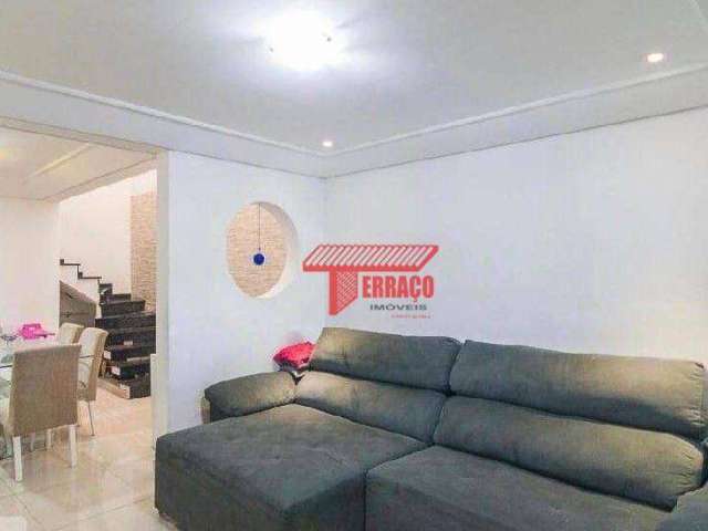 Sobrado com 3 dormitórios à venda, 118 m² por R$ 440.000,00 - Vila Guarará - Santo André/SP