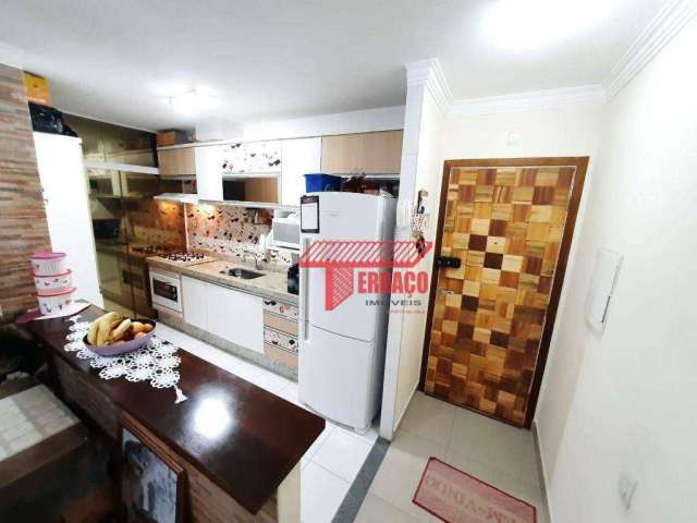 Apartamento com 3 dormitórios à venda, 63 m² por R$ 285.000,00 - Jardim Santo André - Santo André/SP