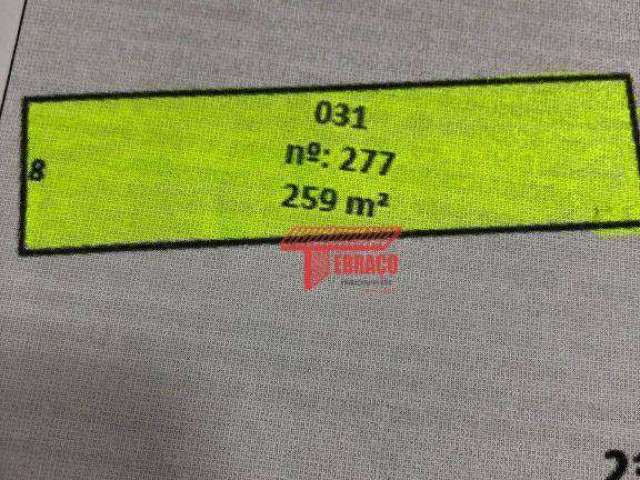 Terreno à venda, 259 m² por R$ 580.000,00 - Vila Tibiriçá - Santo André/SP