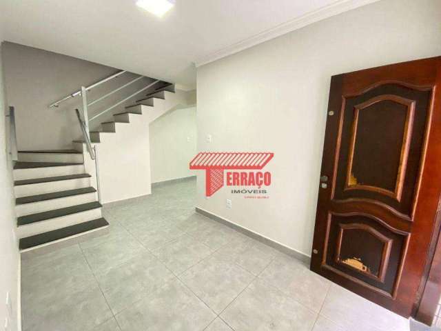 Casa com 2 dormitórios para alugar, 100 m² por R$ 2.494,00/mês - Jardim do Estádio - Santo André/SP