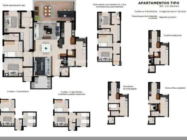 Apartamento com 3 quartos à venda no Residencial Alto do Ipê, Ribeirão Preto , 195 m2 por R$ 1.306.000