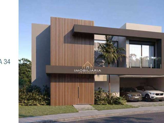 Casa com 4 dormitórios à venda, 358 m² por R$ 4.390.000,00 - Santa Felicidade - Curitiba/PR