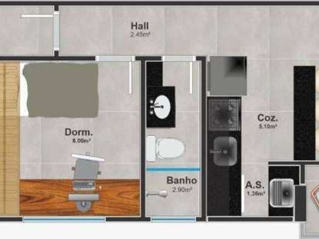 Apartamento com 2 dormitórios à venda, 54 m² por R$ 469.200,00 - Canto do Forte - Praia Grande/SP