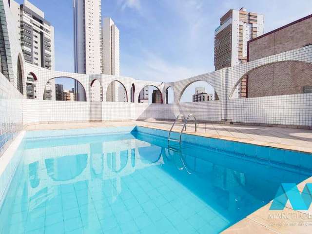 Apartamento 1 quarto, lazer com piscina, no Boqueirão em Praia Grande