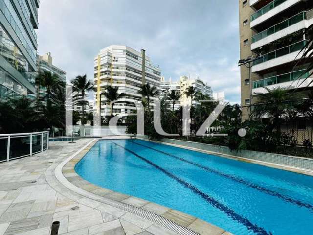 Apartamento pé na areia com vista mar para locação anual, 4 suítes, 254m2, na riviera de são lourenço – bertioga-sp