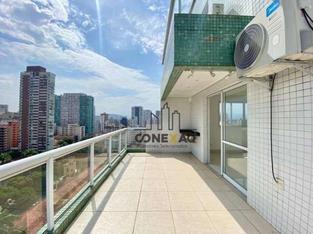 Apartamento Duplex com 3 dormitórios à venda, 152 m² por R$ 2.200.000,00 - Boqueirão - Santos/SP