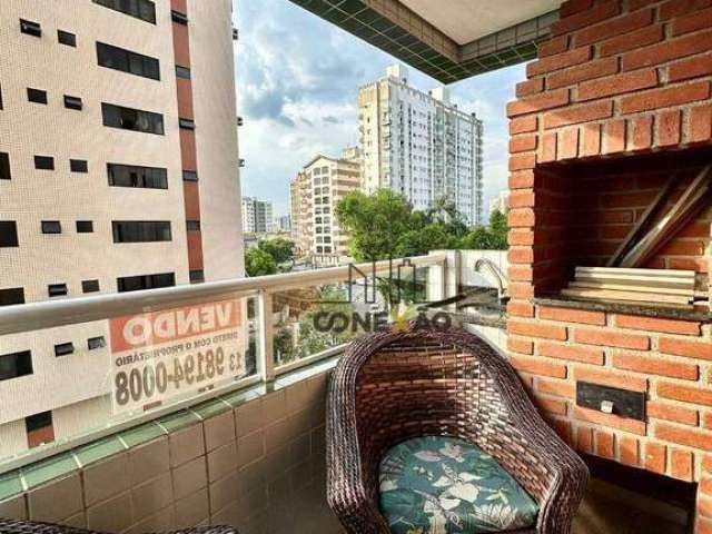 Apartamento com 3 dormitórios à venda, 100 m² por R$ 680.000,00 - Aparecida - Santos/SP