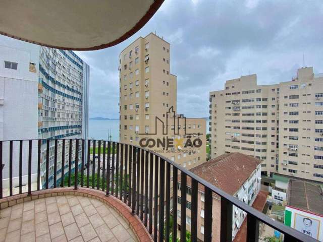 Apartamento, 66 m² - venda por R$ 430.000,00 ou aluguel por R$ 2.500,00/mês - Ponta da Praia - Santos/SP