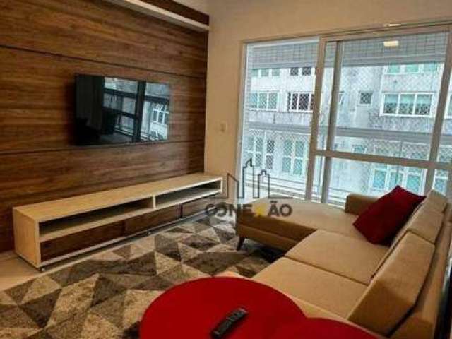 Apartamento com 2 dormitórios para alugar, 85 m² por R$ 6.400,00/mês - Gonzaga - Santos/SP