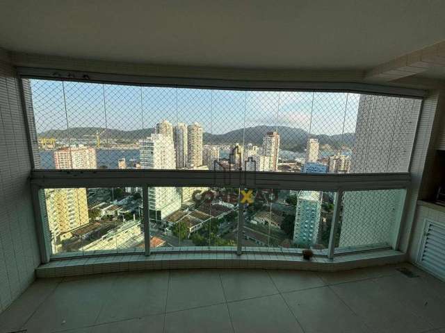 Apartamento com 2 dormitórios para alugar, 135 m² por R$ 8.000,00/mês - Ponta da Praia - Santos/SP