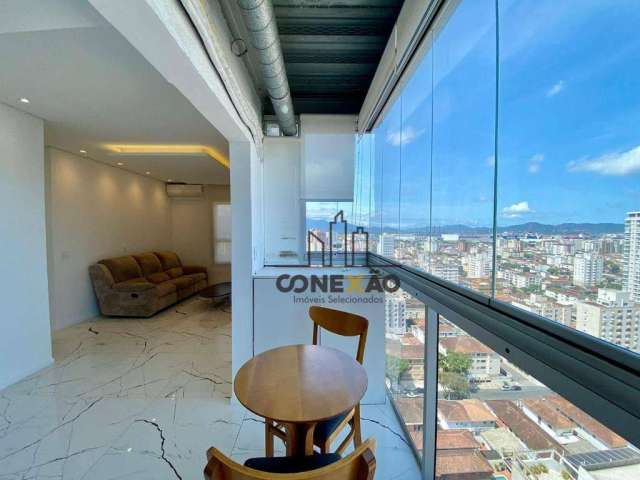 Apartamento com 2 dormitórios, 74 m² - venda por R$ 1.050.000 ou aluguel por R$ 7.000/mês - Embaré - Santos/SP