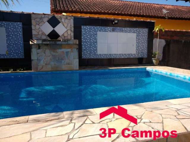 Casa 3 dormitórios piscina locação temporada  jardim praia grande mongaguá