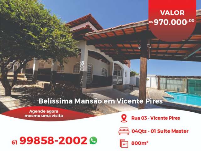 Belíssima Mansão em Vicente Pires