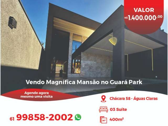 Vendo Magnífica Mansão no Guará Park