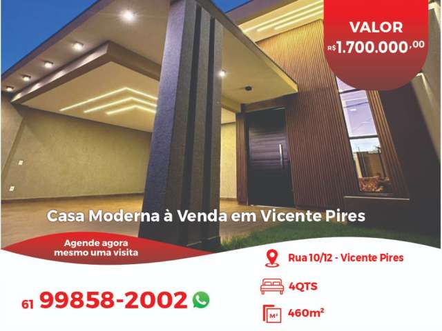 Casa Moderna à Venda em Vicente Pires