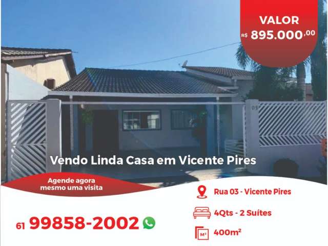 Vendo Linda Casa em Vicente Pires