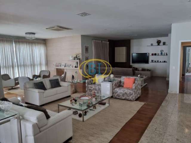 Apartamento de Luxo no Tamboré: 3 suítes, 3 salas, 5 banheiros, 4 vagas, 322m² - Santana de Parnaíba-SP. Venda ou Locação!