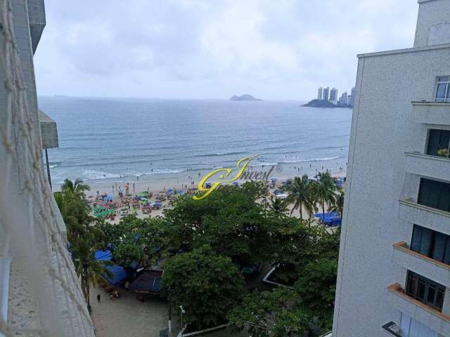 Apartamento com 1 dormitório para alugar temporada na Praia das Pitangueiras no Guarujá/SP