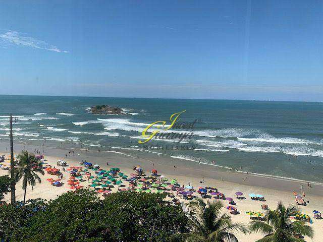 Apartamento com 3 dormitórios para alugar TEMPORADA, frente ao mar na  Praia das Pitangueiras no Guarujá/SP