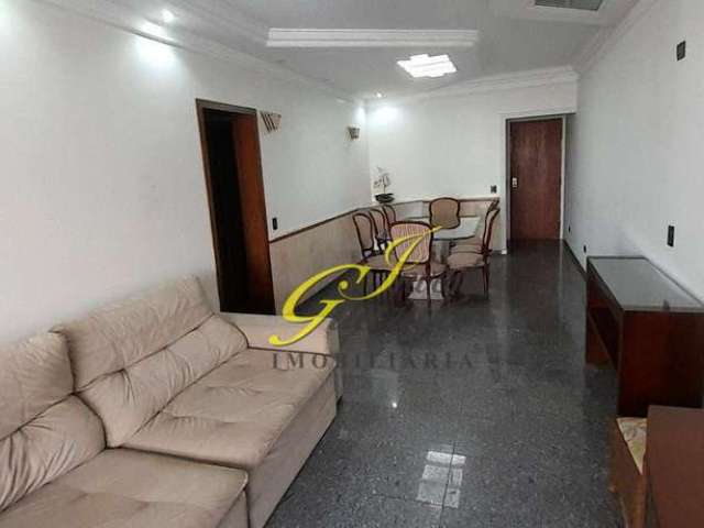 Apartamento com 2 dormitórios para alugar, 103 m² por R$ 4.500,00/mês - Barra Funda - Guarujá/SP