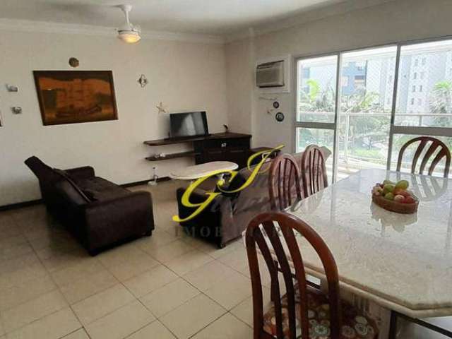 Apartamento com 3 dormitórios para alugar, 140 m² por R$ 5.500,00/mês - Pitangueiras - Guarujá/SP