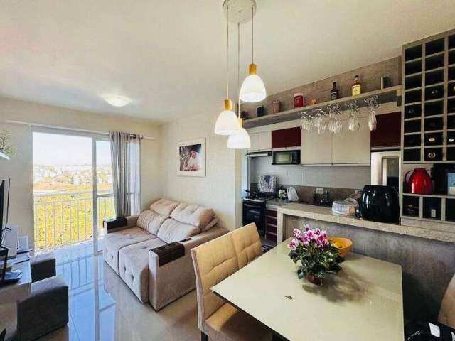 Apartamento 2 dormitórios com planejados, semi-mobiliado,Bragança Paulista