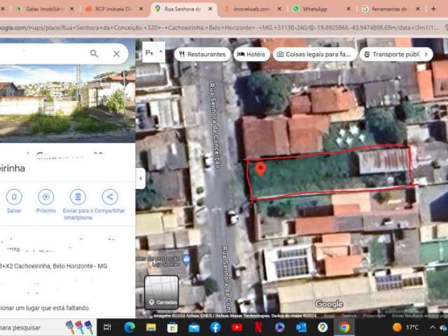 Terreno comercial à venda na Rua Senhora da Conceição, Cachoeirinha, Belo Horizonte, 10 m2 por R$ 451.000