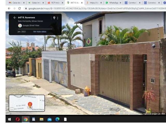 Casa com 3 quartos à venda na Rua Ituverava, Renascença, Belo Horizonte, 280 m2 por R$ 1.040.000