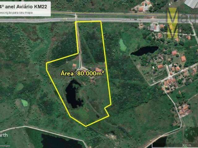 Terreno à venda, 80000 m² por R$ 10.500.000,00 - Urucutuba (Jurema) - Caucaia/CE