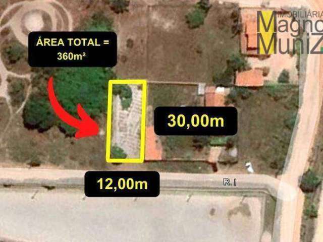 Terreno à venda, medindo 360 m² por R$ 45.000