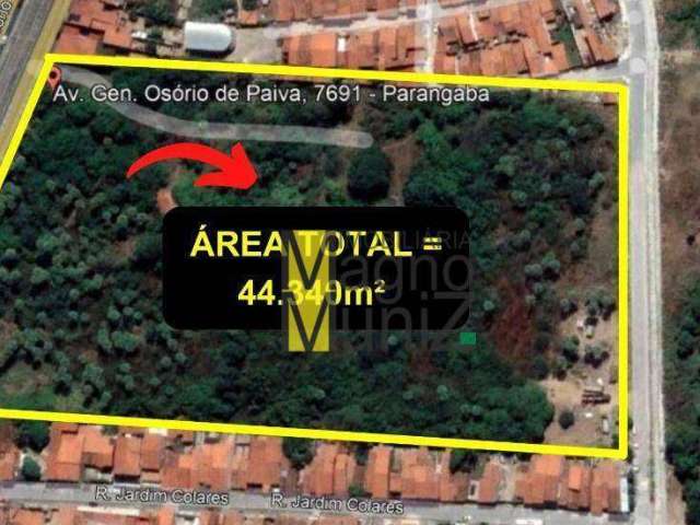 Terreno para alugar, 44340 m² por R$ 38.975,09/mês - Canindezinho - Fortaleza/CE