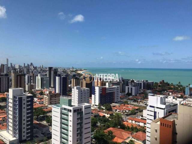 Apartamento com 3 dormitórios para alugar, 96 m² por R$ 4.000/mês - Manaíra - João Pessoa/PB