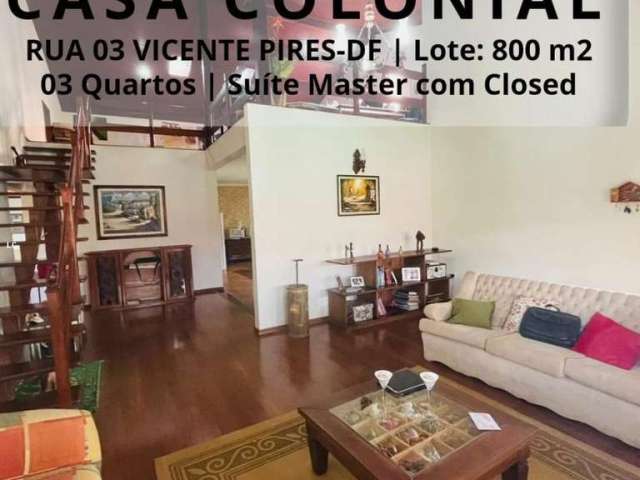 Casa para Venda em Brasília, Setor Habitacional Vicente Pires, 3 dormitórios, 1 suíte, 2 banheiros, 4 vagas