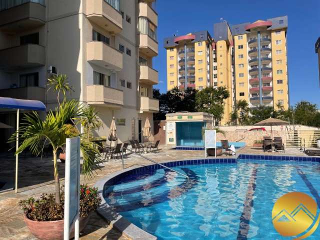 Flat à venda no Residencial Mont Blanc em Caldas Novas, academia, piscinas, sauna, mobiliado