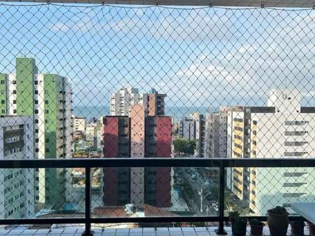 Apartamento vista mar com 3 dormitórios à venda, 124 m² por R$ 700.000 - Manaíra - João Pessoa/PB