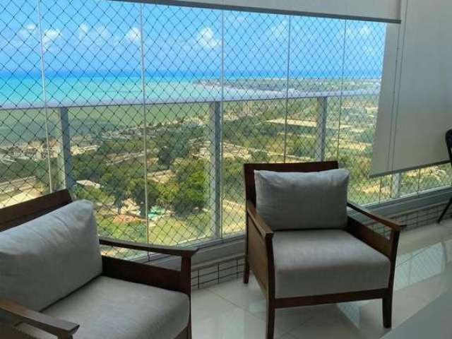 Apartamento mobiliado e com vista mar com 4 dormitórios à venda, 247 m² por R$ 2.750.000 - Altiplano Cabo Branco - João Pessoa/PB