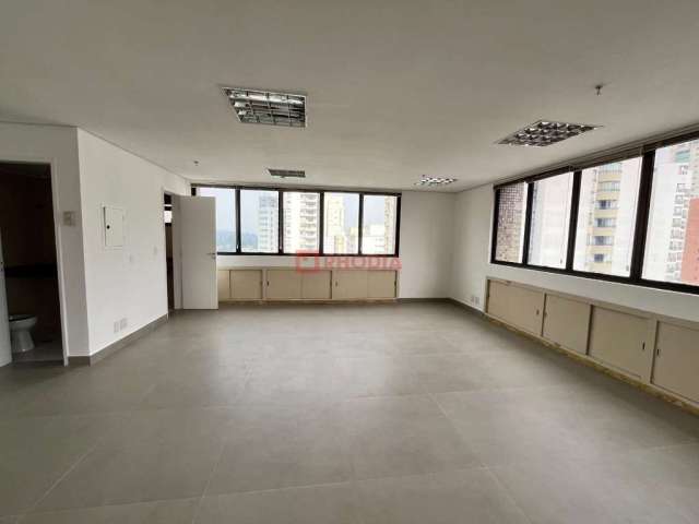 Sala comercial locação no campo belo 90,12m², 1 sala, 2 vagas e 4 banheiros