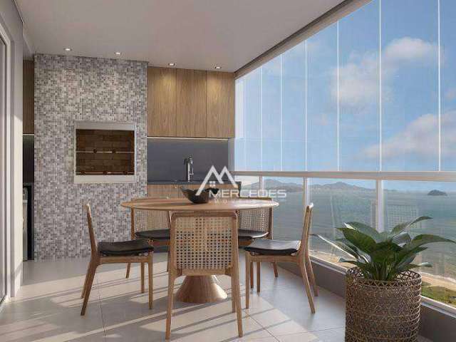 Apartamento frente mar com 1 suíte + 2 demisuítes à venda, 110 m² por R$ 1.530.592 - Centro - Navegantes/SC