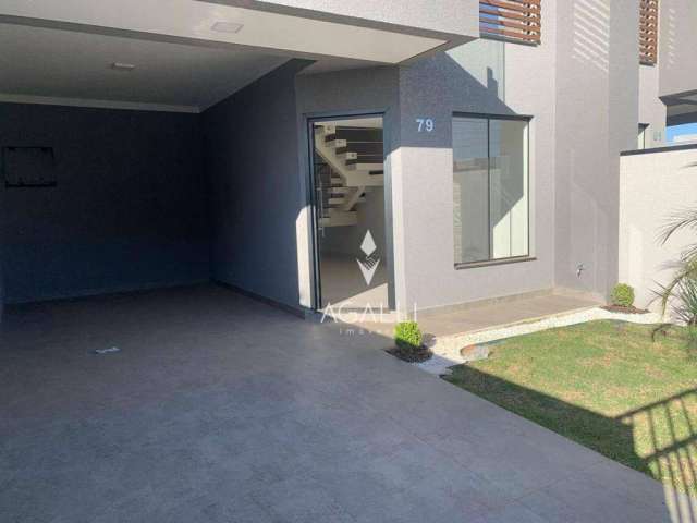 Sobrado com 3 dormitórios à venda, 124 m² por R$ 750.000,00 - Eucaliptos - Fazenda Rio Grande/PR