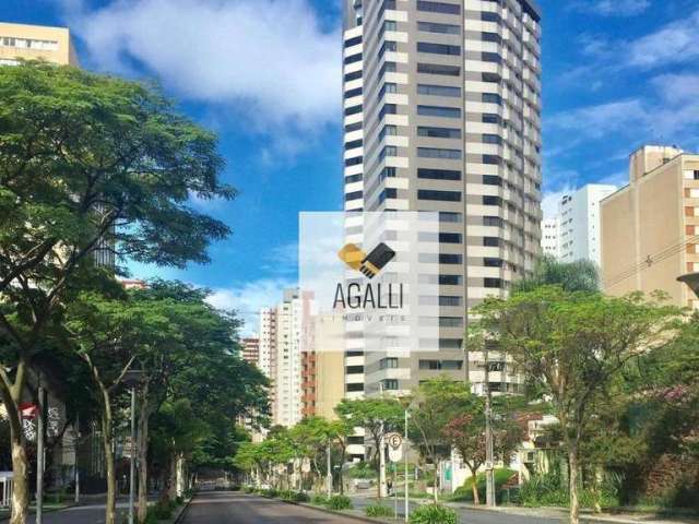 Apartamento com 4 dormitórios para alugar, 218 m² por R$ 9.500,62/mês - Bigorrilho - Curitiba/PR