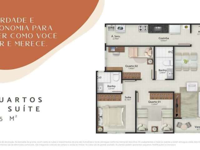 Apartamento 3 QUARTOS em Santa Paula I, Vila Velha/ES