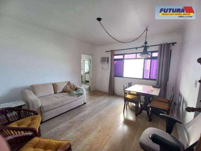 Apartamento com 1 dormitório para alugar, 57 m² por R$ 2.500,00/mês - Itararé - São Vicente/SP